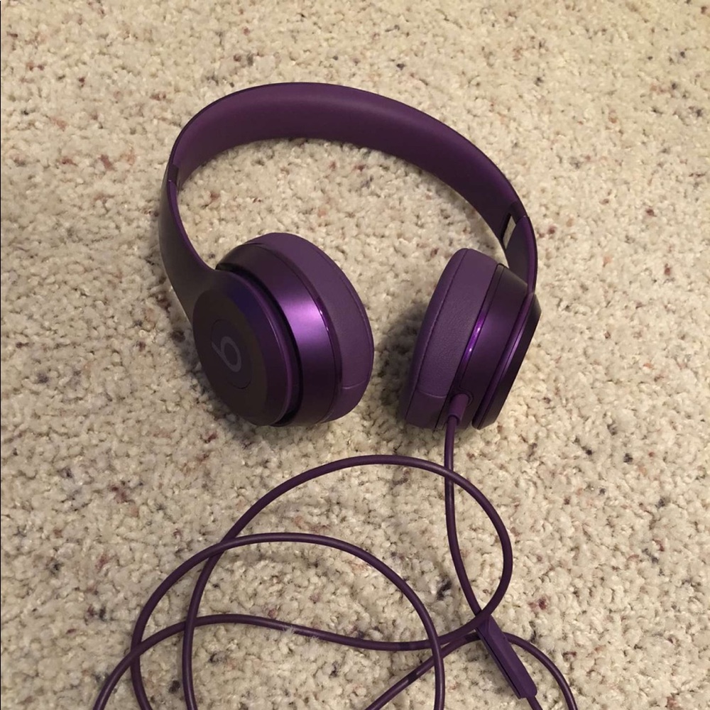 Purple Beats Solos headphones